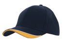 Headwear-Brushed Heavy Cotton with Indented Peak-4167