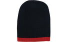 Headwear-Two Tone Cable Knit Beanie - Toque-4195