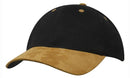 Headwear-Brushed Heavy Cotton with Suede Peak Cap-4200