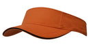 Headwear-Brushed Heavy Cotton Visor Cap-4230