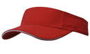Headwear-Brushed Heavy Cotton Visor Cap-4230