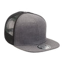 Legend Life-4396 Heathered Flat Peak Trucker