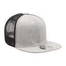 Legend Life-4396 Heathered Flat Peak Trucker