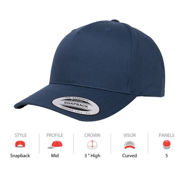 6607T Toddler Classic 5 Panel (Pack of 5)