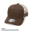 Grace Collection - AH456 - A-Frame Striped Trucker Cap