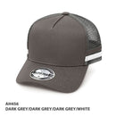 Grace Collection - AH456 - A-Frame Striped Trucker Cap