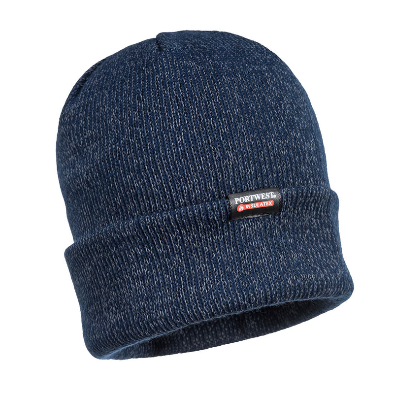 Portwest-B026 - Reflective Knit Beanie, Insulatex Lined